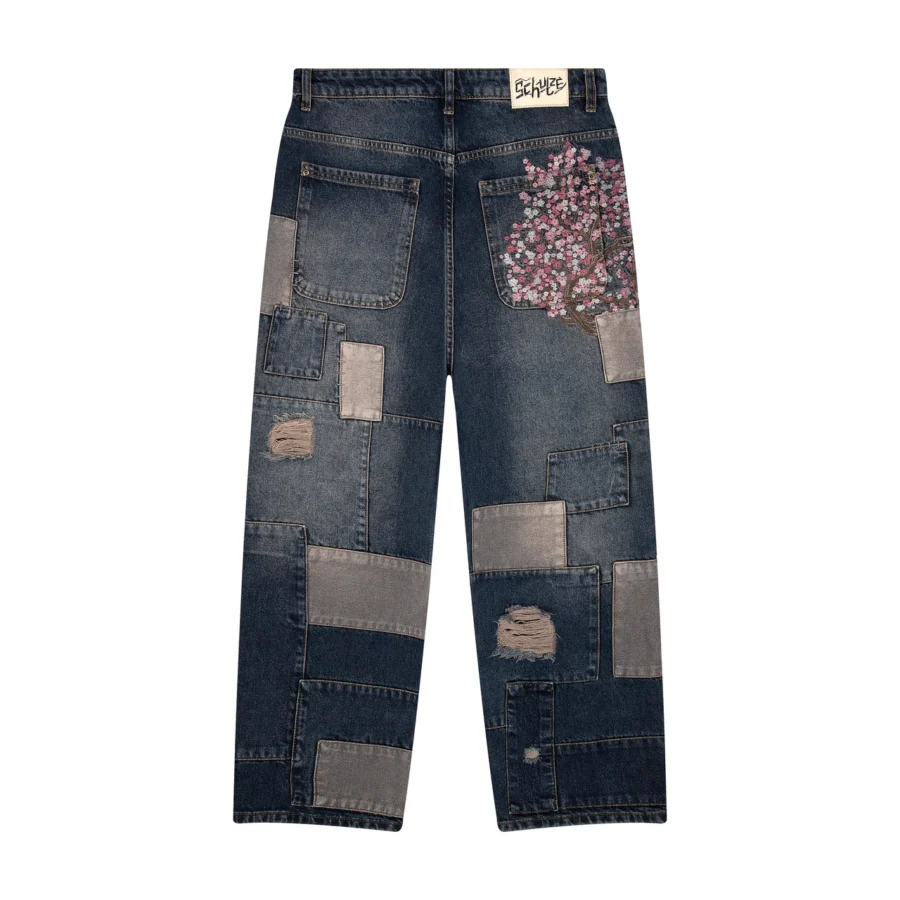 "blossom v2" patchwork Denim dark indigo - Image 2