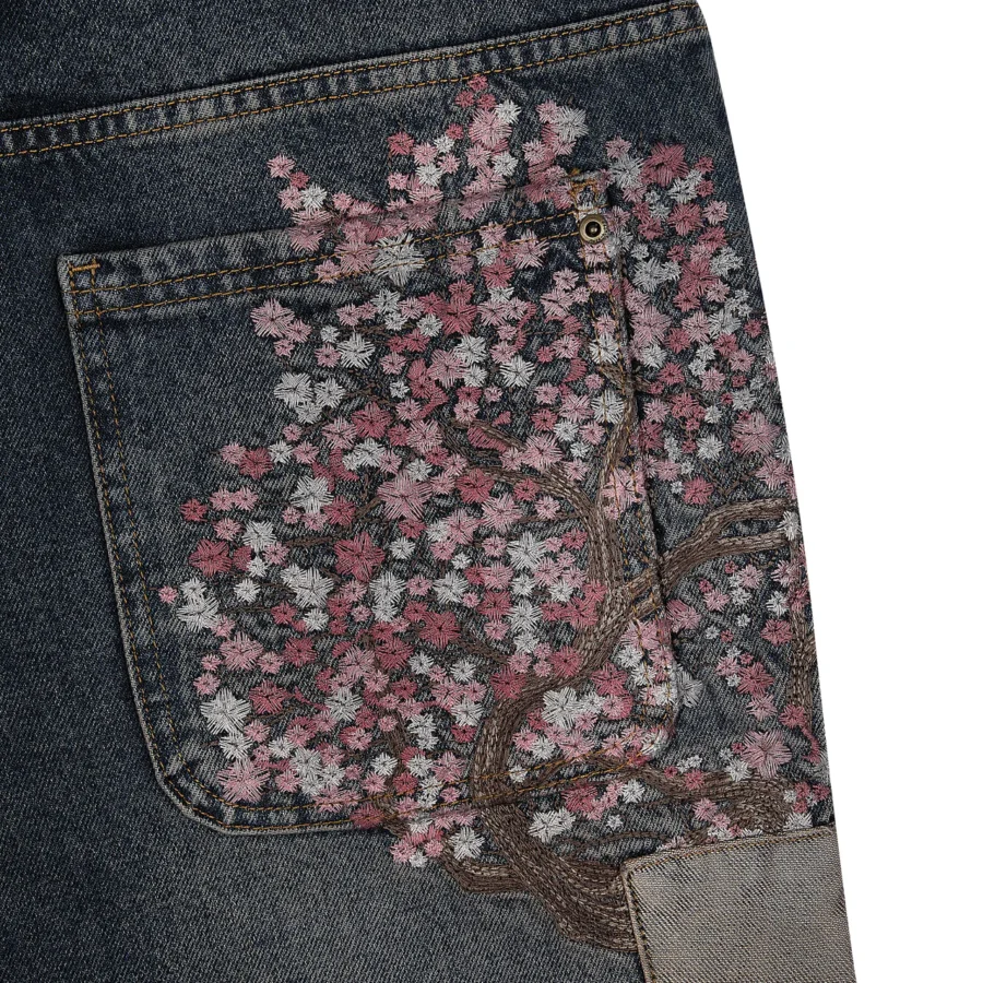 "blossom v2" patchwork Denim dark indigo - Image 7