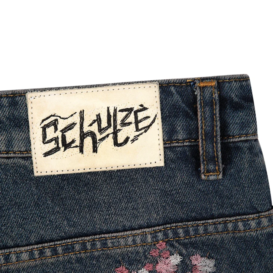 "blossom v2" patchwork Denim dark indigo - Image 8