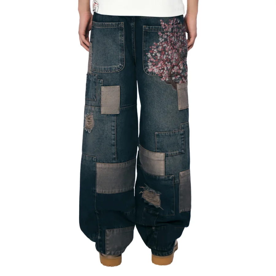 "blossom v2" patchwork Denim dark indigo - Image 10