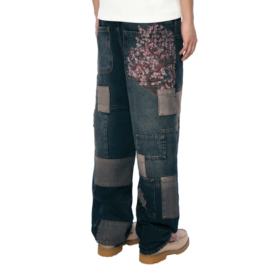 "blossom v2" patchwork Denim dark indigo - Image 11