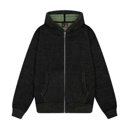 “NYC to RIO” Zip Up Hoodie black-green