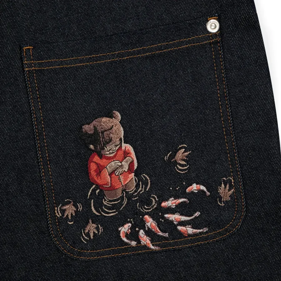 “koi fish” reverse denim - Image 5