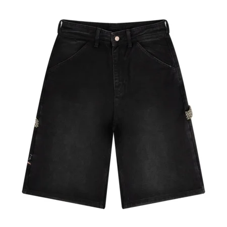 “lotus” Shorts black fishnet