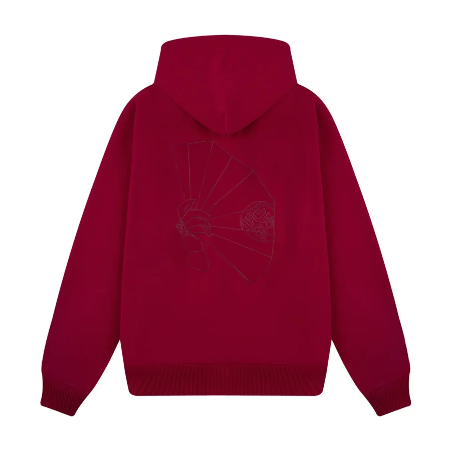 "yen" Zip Up burgundy - Image 2