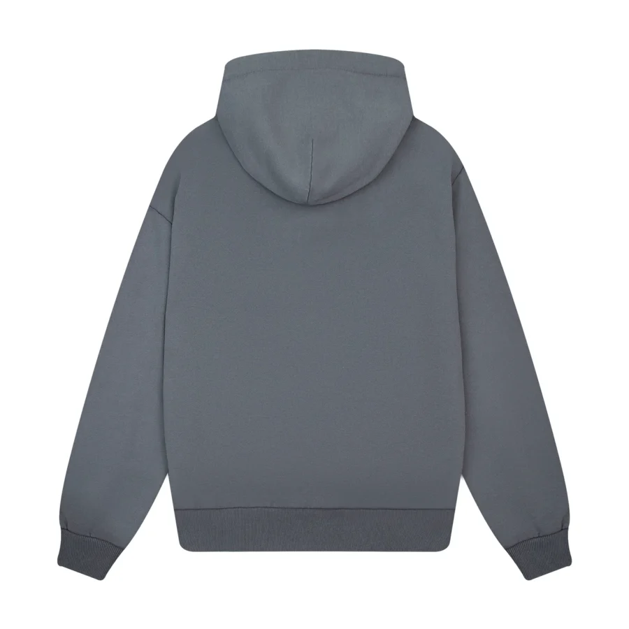 "sashiko" Hoodie grey - Image 2