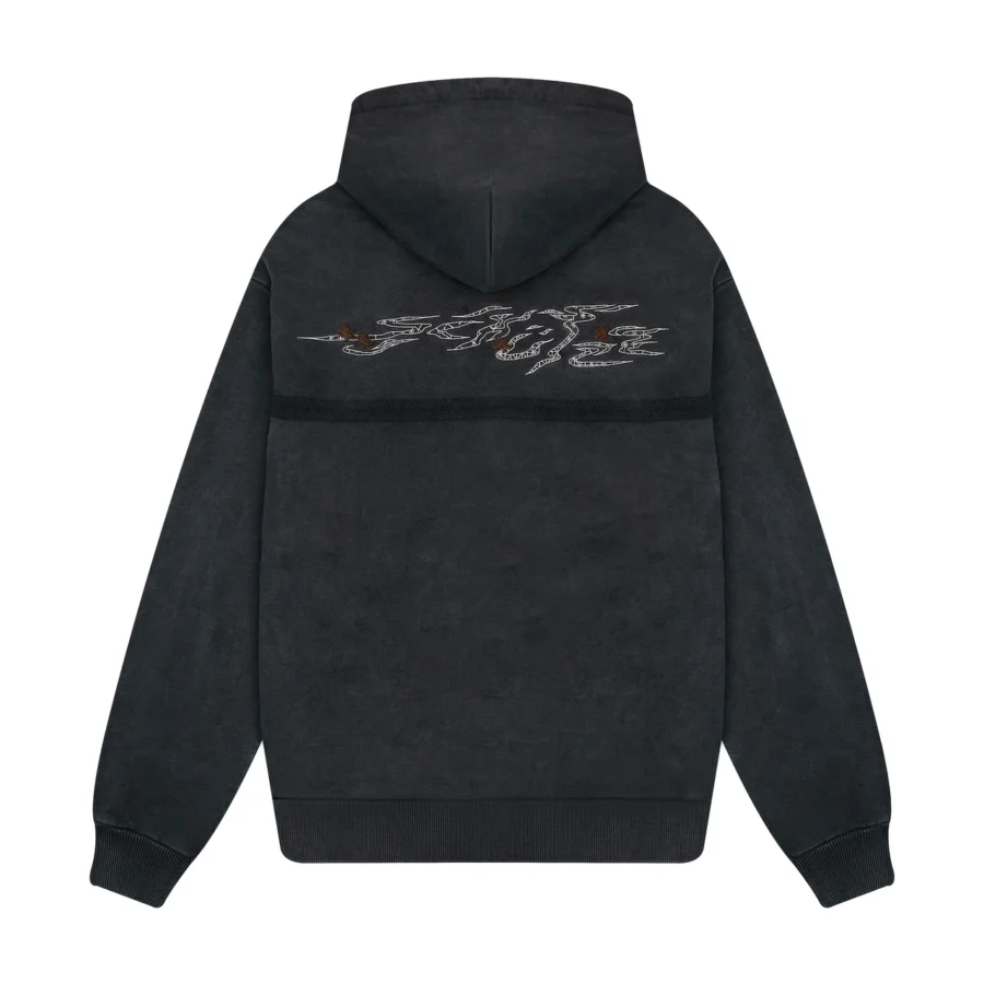 "sashiko" Hoodie anthracite - Image 2