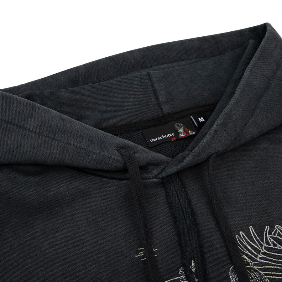 "sashiko" Hoodie anthracite - Image 3