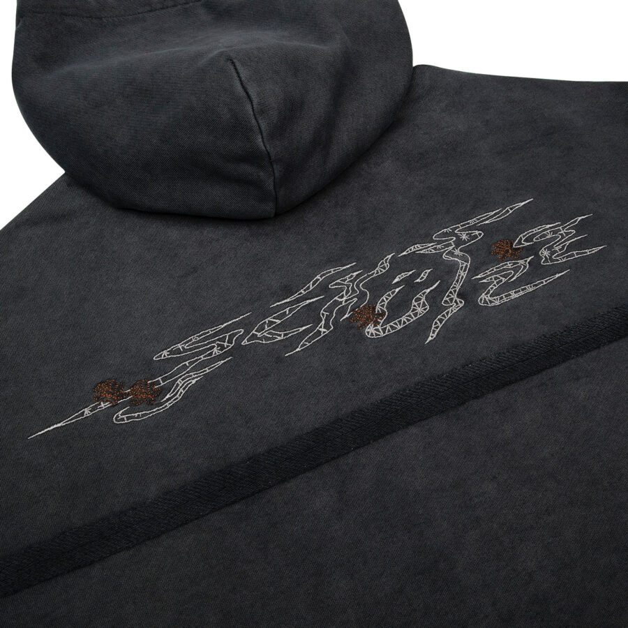 "sashiko" Hoodie anthracite - Image 6