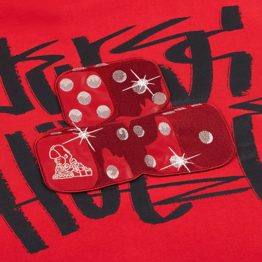 "dice" Hoodie red - Image 6